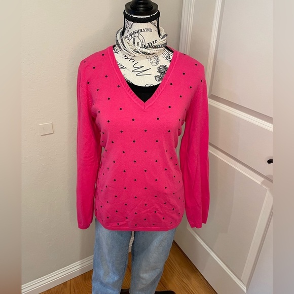 Tommy Hilfiger Sweaters - Tommy Hilfiger Pink Polka Dot Sweater